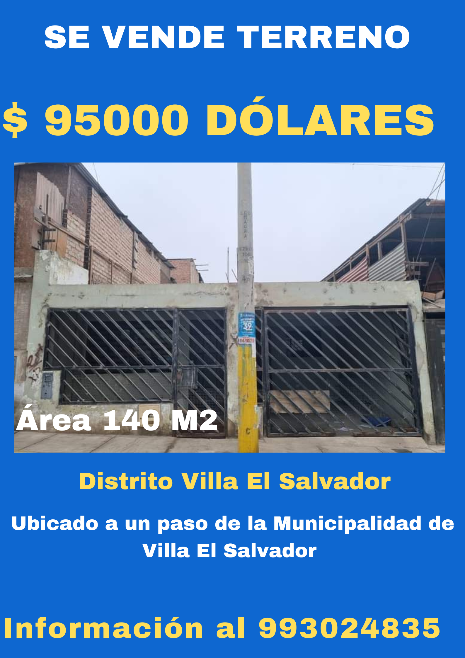 Se vende Terreno 